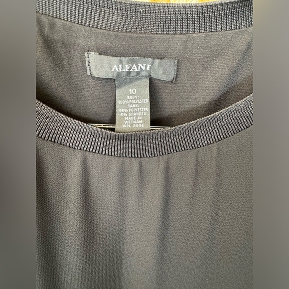 Alfani Sheer Black Tunic - Picture 9 of 14